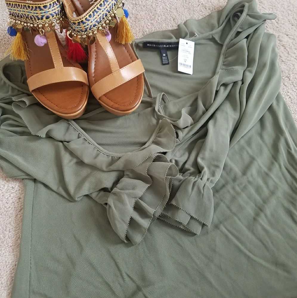 Brand new with tags never worn cross neck top